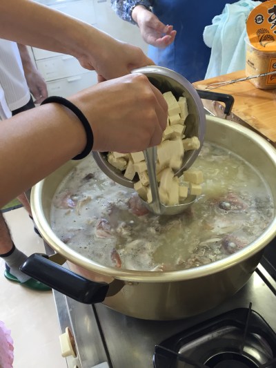 after fillet the fish, we cooked miso, 