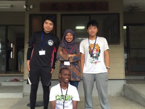 in front of the soba's house