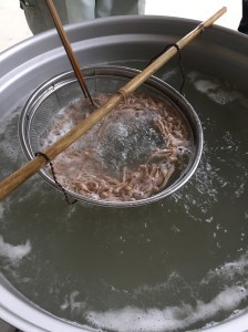 boiling soba